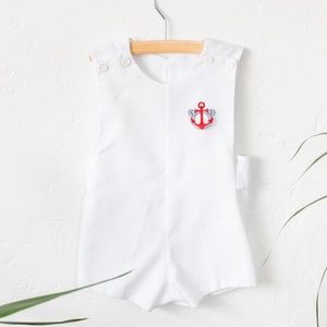 White Anchor Romper